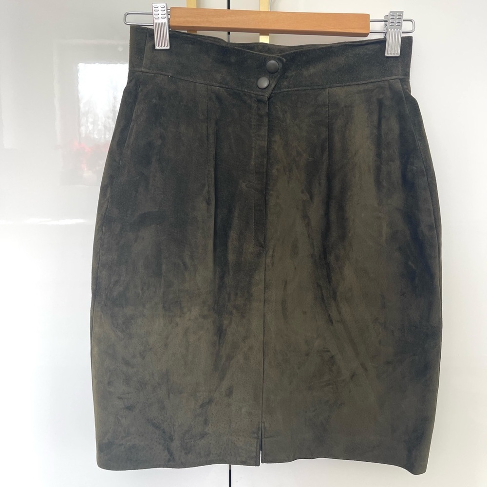 Danier Leather suede skirt